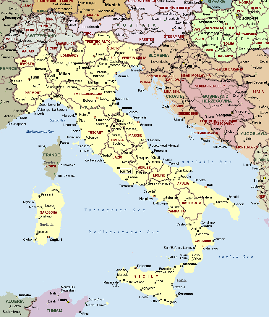 Padua Map Italy Padua Map Italy